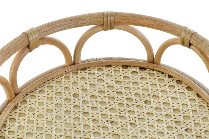 DKD Home Decor Bandeja Decorativa Balines Natural Ratán 33 x 9 x 33 cm (2 Unidades) DKD Home Decor Bandeja Decorativa Balines Natural Ratán 33 x 9 x 33 cm (2 Unidades)