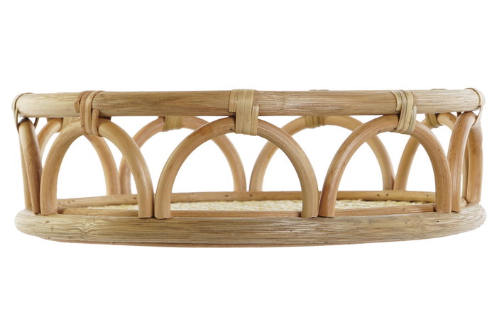 DKD Home Decor Bandeja Decorativa Balines Natural Ratán 33 x 9 x 33 cm (2 Unidades) DKD Home Decor Bandeja Decorativa Balines Natural Ratán 33 x 9 x 33 cm (2 Unidades)