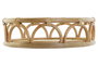 DKD Home Decor Bandeja Decorativa Balines Natural Ratán 33 x 9 x 33 cm (2 Unidades)