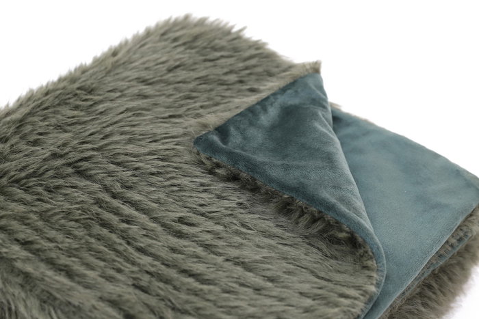 DKD Home Decor Manta Sofa Alaska 2c24 Verde 170 x 130 cm (2 Unidades) Poliester