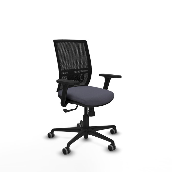 PIQUERAS Y CRESPO Silla de oficina Yunquera con mecanismo Sincro, Gris oscuro y Negro PIQUERAS Y CRESPO Silla de oficina Yunquera con mecanismo Sincro, Gris oscuro y Negro