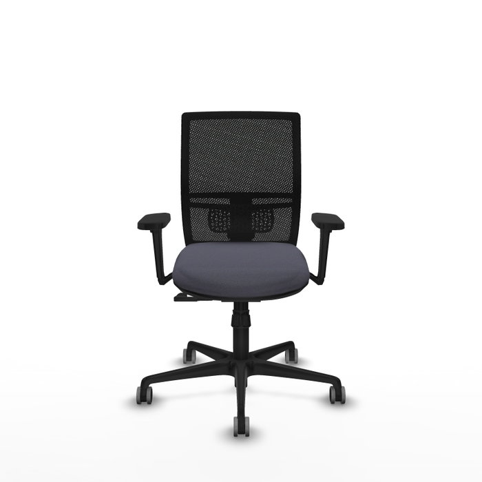 PIQUERAS Y CRESPO Silla de oficina Yunquera con mecanismo Sincro, Gris oscuro y Negro PIQUERAS Y CRESPO Silla de oficina Yunquera con mecanismo Sincro, Gris oscuro y Negro