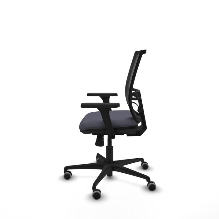 PIQUERAS Y CRESPO Silla de oficina Yunquera con mecanismo Sincro, Gris oscuro y Negro PIQUERAS Y CRESPO Silla de oficina Yunquera con mecanismo Sincro, Gris oscuro y Negro