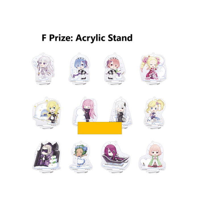 Ichiban Kuji Lotería Re Zero Girls Figura Echidna, Figura Rem, Figura Beatrice, Bandera, Pack Taza y Bol, Figuras Acrílicas, Figuras Chocokko