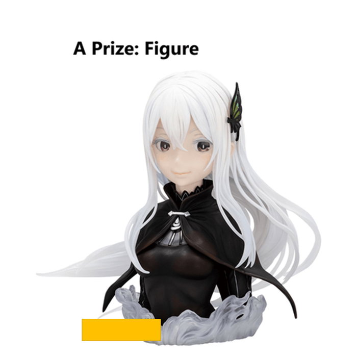 Ichiban Kuji Lotería Re Zero Girls Figura Echidna, Figura Rem, Figura Beatrice, Bandera, Pack Taza y Bol, Figuras Acrílicas, Figuras Chocokko