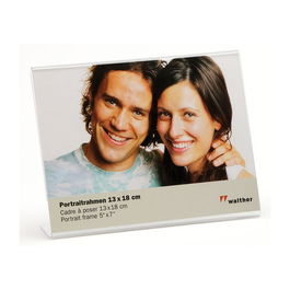 Walther Acrylglas Portrait 13x18 cm ASQ1318 - Marco de acrílico en formato horizontal