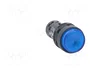 SCHNEIDER ELECTRIC Interruptor de presión Harmony XB7 Azul LED 24V
