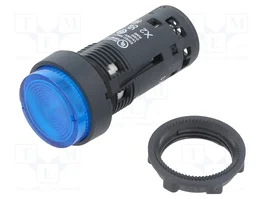 SCHNEIDER ELECTRIC Interruptor de presión Harmony XB7 Azul LED 24V