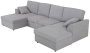 DKD Home Decor Sofá Cama Gris 154 x 92 x 298 cm
