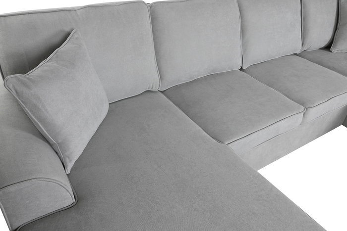 DKD Home Decor Sofá Cama Gris 154 x 92 x 298 cm DKD Home Decor Sofá Cama Gris 154 x 92 x 298 cm