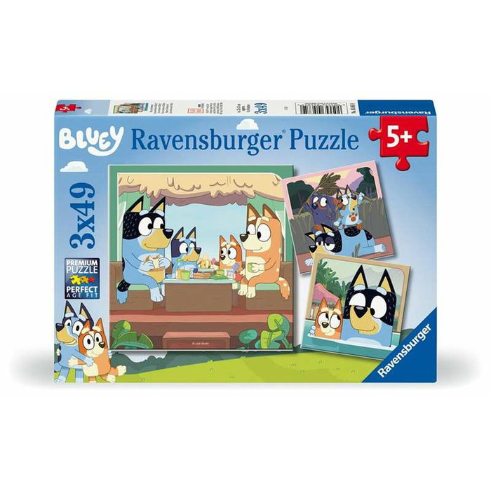 Ravensburger Puzzle Bluey 3x49 piezas
