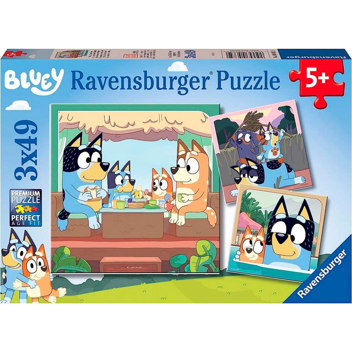 Ravensburger Puzzle Bluey 3x49 piezas