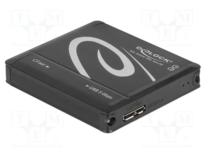 DeLOCK 91686 Lector de tarjetas CFast USB 3.2 Gen 1, Negro