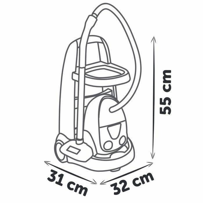 Smoby Rowenta Carrito de limpieza + Aspiradora