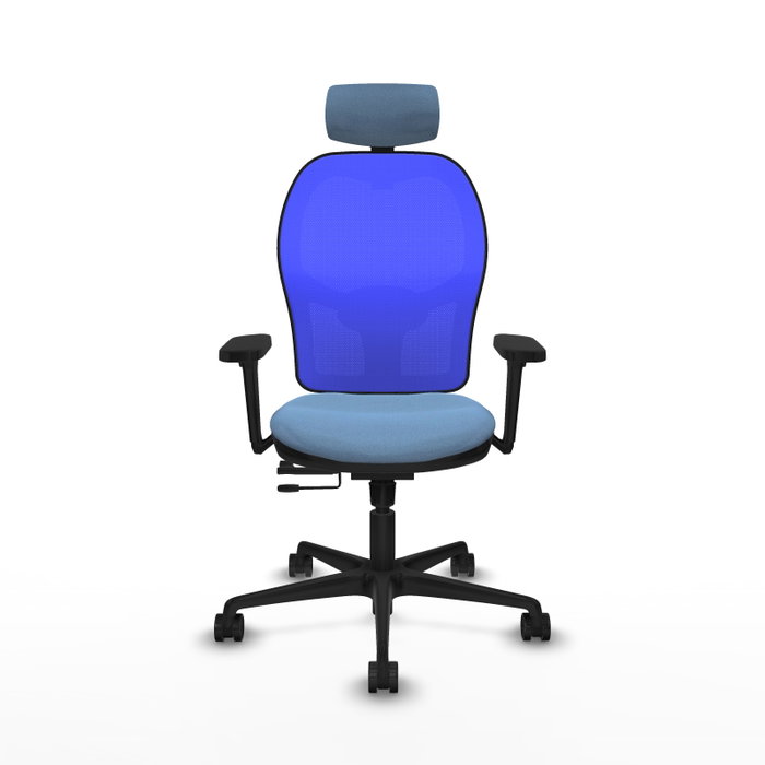 PIQUERAS Y CRESPO Silla de oficina Jorquera Azul con mecanismo Sincro/Traslack