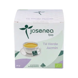 JOSENEA Té Verde Jazmín Bio 10 Pirámides Ensobradas