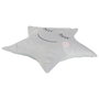 Home Deco Kids Cojín Estrella Gris para Decoración Infantil 44x37 cm