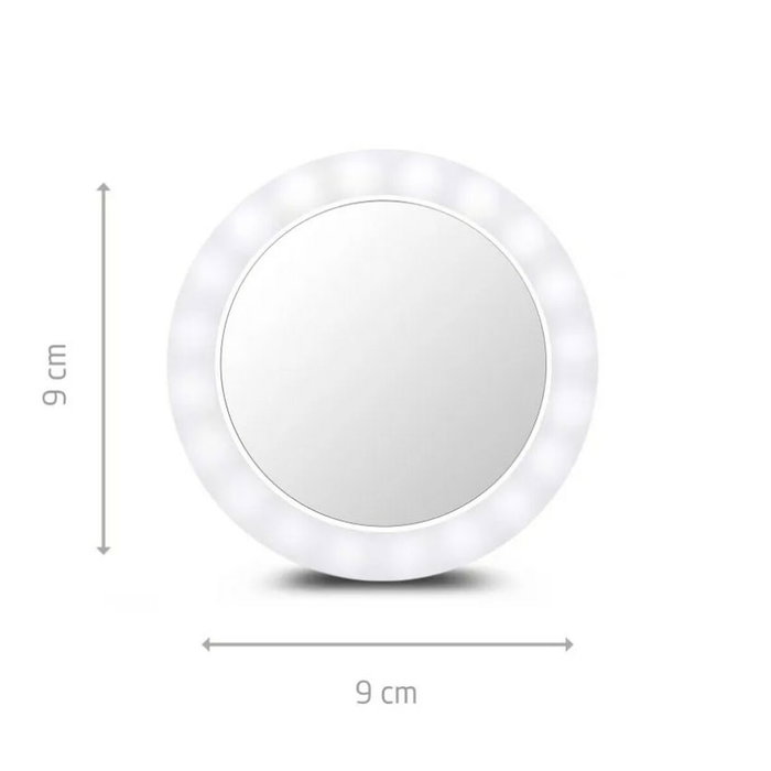 MEDISANA Espejo con luz para creación de contenido con 3 aumentos y diseño portátil MEDISANA Espejo con luz para creación de contenido con 3 aumentos y diseño portátil