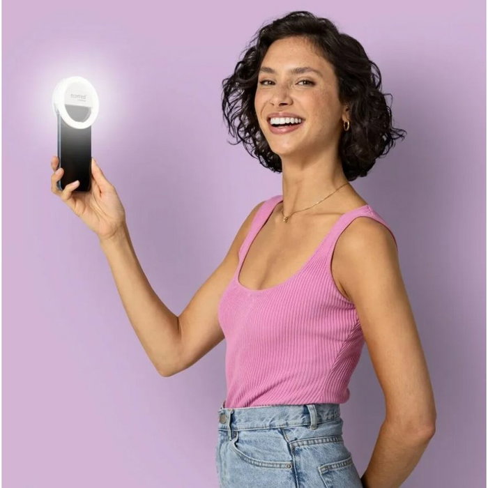 MEDISANA Espejo con luz para creación de contenido con 3 aumentos y diseño portátil MEDISANA Espejo con luz para creación de contenido con 3 aumentos y diseño portátil