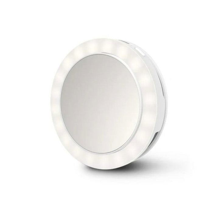 MEDISANA Espejo con luz para creación de contenido con 3 aumentos y diseño portátil MEDISANA Espejo con luz para creación de contenido con 3 aumentos y diseño portátil