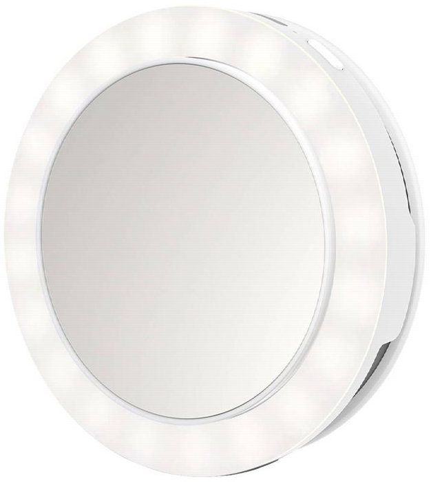 MEDISANA Espejo con luz para creación de contenido con 3 aumentos y diseño portátil MEDISANA Espejo con luz para creación de contenido con 3 aumentos y diseño portátil