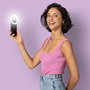 MEDISANA ESPEJO CON LUZ PARA CREACION DE CONTENIDO, 3 AUMENTOS, PORTATIL, COMPATIBLE CON MOVILES
