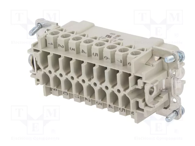 WIELAND Conector HDC macho de 16 pines para panel