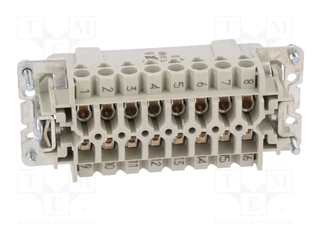 WIELAND Conector HDC macho de 16 pines para panel