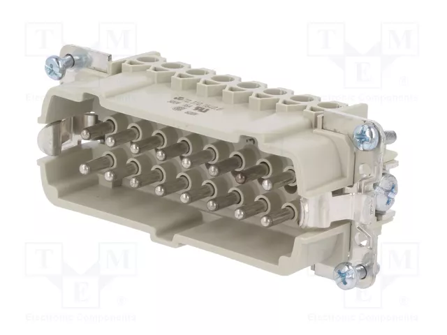 WIELAND Conector HDC macho de 16 pines para panel