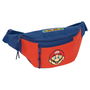 SAFTA Riñonera Mamma Mia Super Mario Bros | Compartimento Principal con Cremallera, Bolsillo Frontal, Cintas Ajustables | Negro