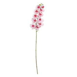 Flor Orquídea Rosa Tejido Decoración 107 cm (Set de 6)