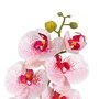 Flor Orquídea Rosa Tejido Decoración 107 cm (Set de 6)