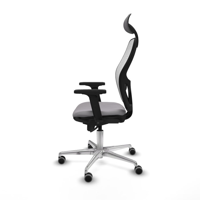 PIQUERAS Y CRESPO Silla de oficina Jorquera con Mecanismo Sincro Gris y Blanco