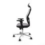 PIQUERAS Y CRESPO Silla de oficina Jorquera con Mecanismo Sincro Gris y Blanco