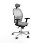 PIQUERAS Y CRESPO Silla de oficina Jorquera con Mecanismo Sincro Gris y Blanco