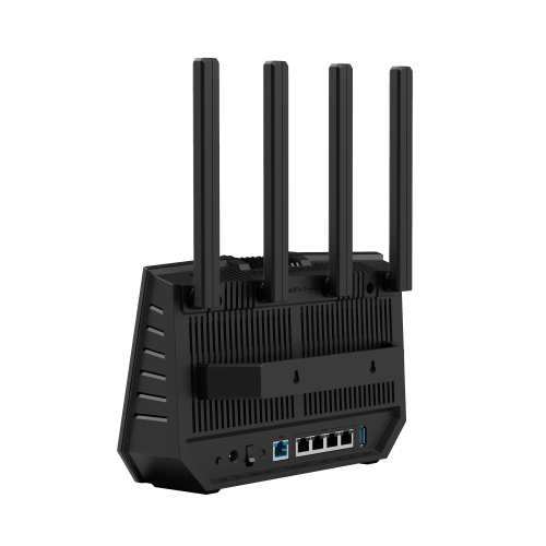 ASUS RT-BE92U Router Wi-Fi 7 Tri-Banda 2.4/5/6 GHz Mesh Negro con Puertos Ethernet 10G y 4 Antenas Externas
