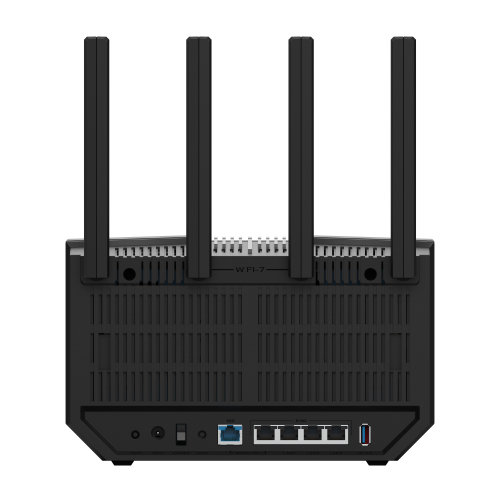 ASUS RT-BE92U Router Wi-Fi 7 Tri-Banda 2.4/5/6 GHz Mesh Negro con Puertos Ethernet 10G y 4 Antenas Externas