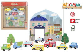 Color Baby Figuras De Madera City Adventure set 11 piezas