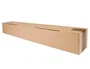 Q-connect Caja de Embalaje Tubo Cartón Reciclado Canal Simple 3mm Kraft 725x95x95 mm