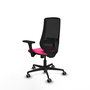 PIQUERAS Y CRESPO Silla de oficina Mardos con mecanismo Sincro, Rosa y Negro