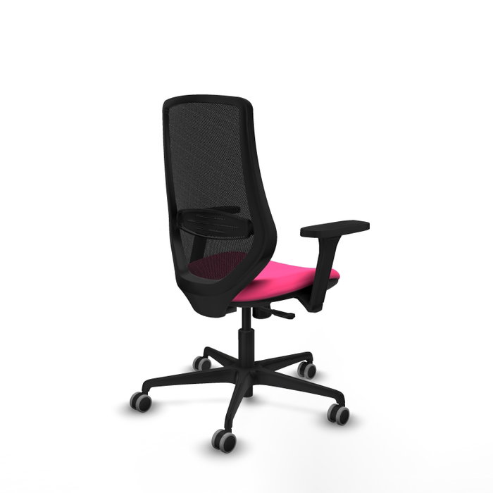 PIQUERAS Y CRESPO Silla de oficina Mardos con mecanismo Sincro, Rosa y Negro PIQUERAS Y CRESPO Silla de oficina Mardos con mecanismo Sincro, Rosa y Negro
