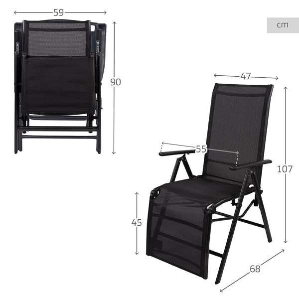 Tumbona Aktive Plegable 145 x 80 x 47 cm Tumbona Aktive Plegable 145 x 80 x 47 cm