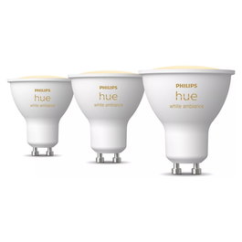 Philips GU10 Dreierpack 3x350lm Bombilla Inteligente Blanca Ambiance Regulable Paquete de 3