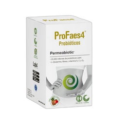 PROFAES4 Permeabiotic 14 Sobres - Probiótico y Prebiótico para la Salud Intestinal