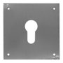 Micel Placa bocallave tipo pera modelo PLP13 de acero inoxidable 80 x 80 mm