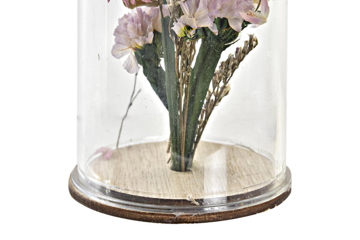 DKD Home Decor Decoración Flor Seca Cristal 6x6x9 Surtido de 2 DKD Home Decor Decoración Flor Seca Cristal 6x6x9 Surtido de 2