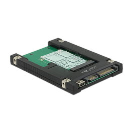 DeLOCK Adaptador 62853 de mSATA/Mini PCIe a SATA 22 Pin y USB 2.0 Tipo Mini-B, 6 Gbit/s, 70 x 100 x 7 mm
