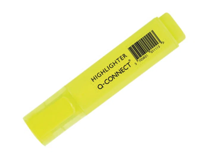 Q-connect Rotulador fluorescente colores surtidos, caja de 4 unidades