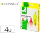 Q-connect Rotulador fluorescente colores surtidos, caja de 4 unidades