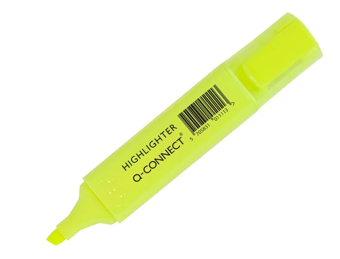 Q-connect Rotulador fluorescente colores surtidos, caja de 4 unidades